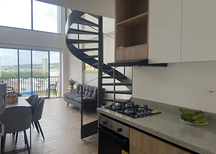 Moderno dúplex tipo loft 1BR